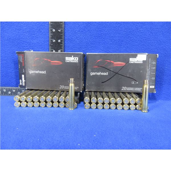 Brass Only - 30-06 Sprg Sako Unprimed - 2 Boxes of 20