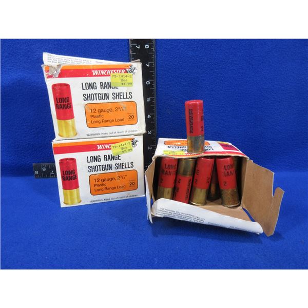 Winchester 12 Ga 2 3/4 #2 Shot Long Range 3 Boxes of 20