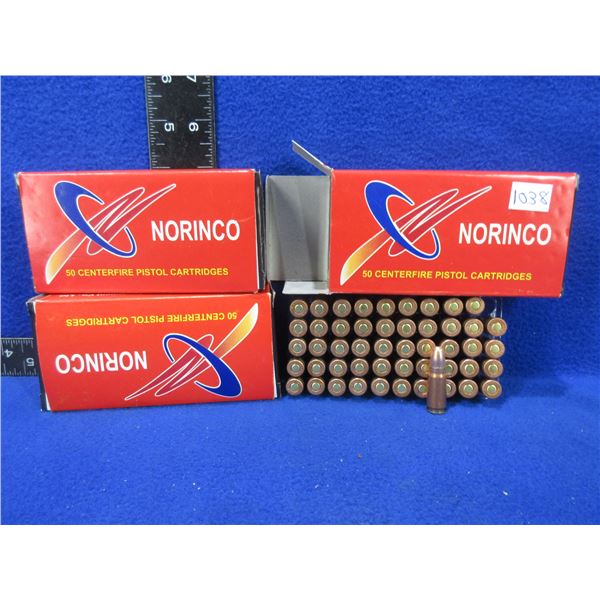 7.62X25 85gr FMJ Norinco Cartridges - 3 Boxes of 50