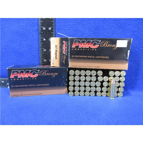 357 Magnum 158gr JSP PMC Bronze Pistol Cartridges