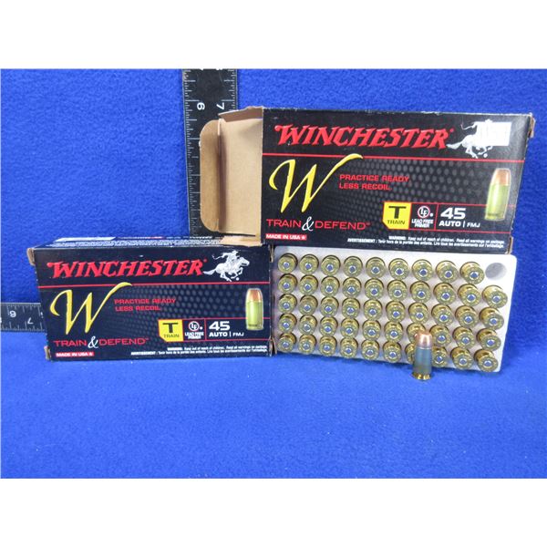 45 Auto 230gr FMJ Winchester Train & Defend Cartridges