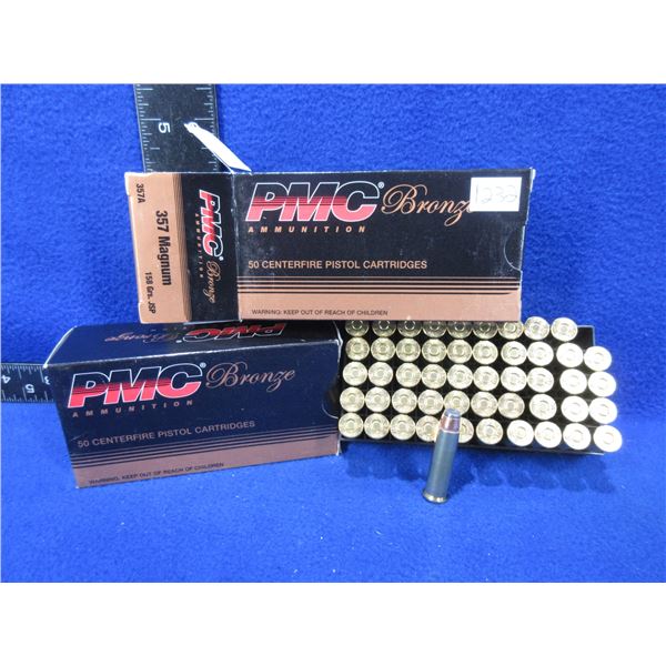 357 Magnum 158gr JSP PMC Bronze Pistol Cartridges