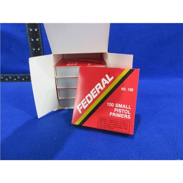 Federal Small Pistol Primers No. 100 - Case of 1000