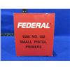 Image 2 : Federal Small Pistol Primers No. 100 - Case of 1000