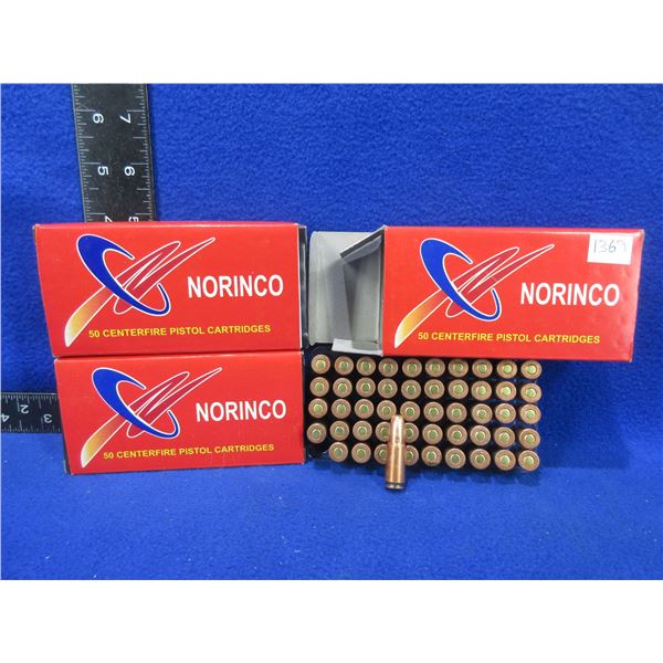 7.62X25 85gr FMJ Norinco Cartridges - 3 Boxes of 50