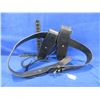 Image 2 : Leather Double Holster with 50" Leather Belt