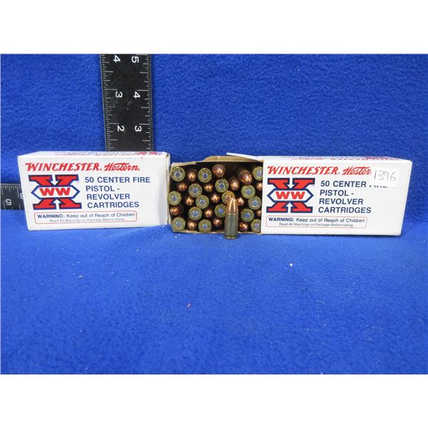 9MM Luger 115gr FMC Winchester Pistol Cartridges
