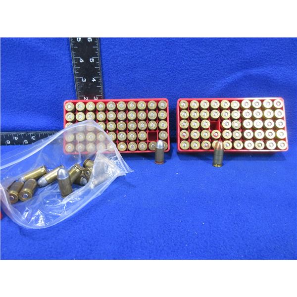 45 Auto Reloads - 2 Case-Gard Tubs of 50, Bag of 13