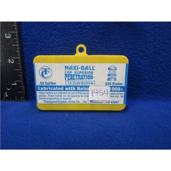 58 Cal. 555gr Thomson Center Maxi-Ball Bullets