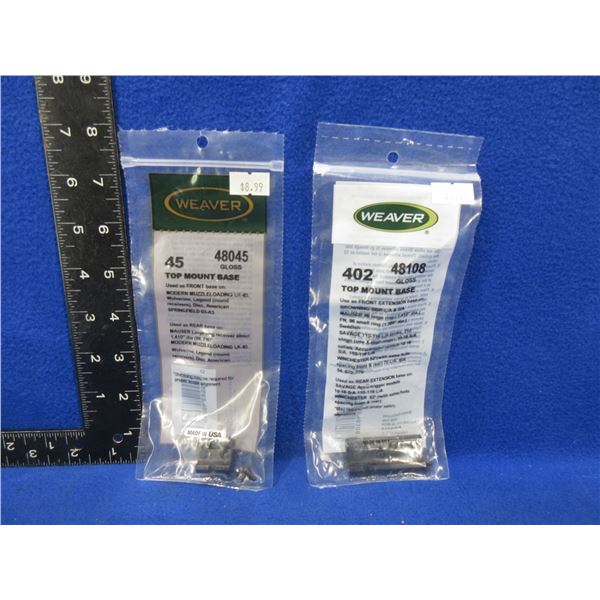 2 Weaver Top Mount Bases