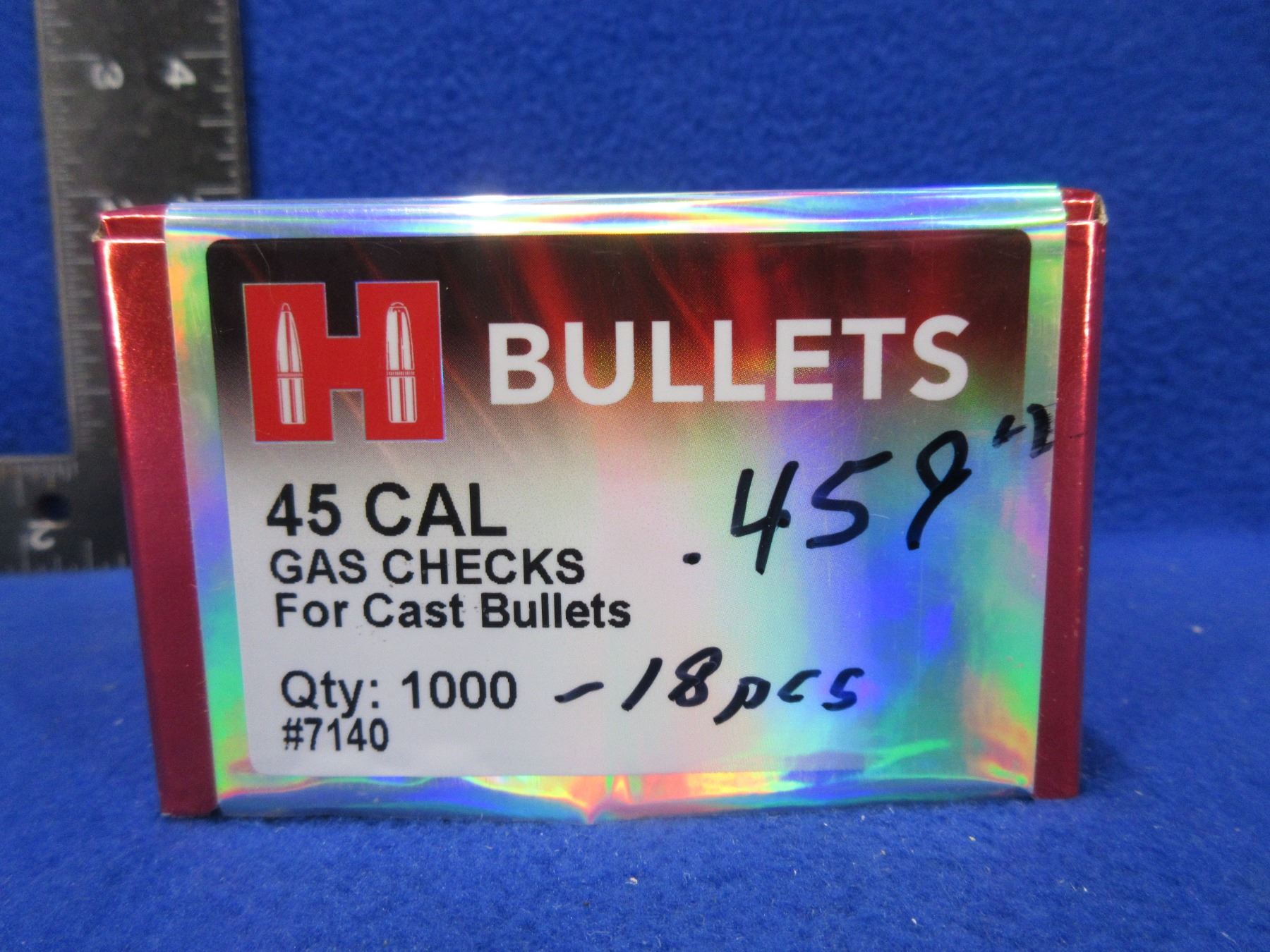 45 Cal. Hornady Gas Checks for Cast Bullets