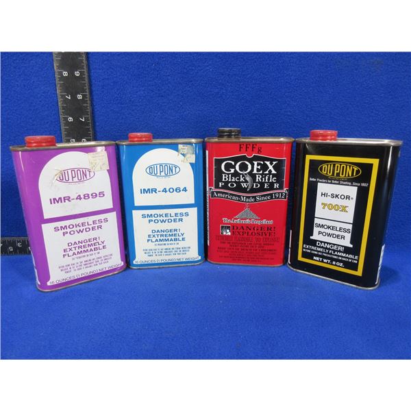 4 Empty Collector Powder Tins