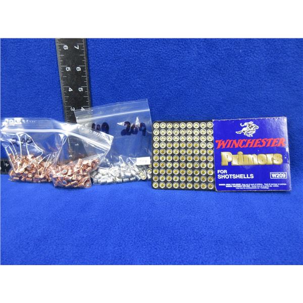 Winchester W209 Shotshell Primers - Box of 100, Bag of 50, Bag of 200