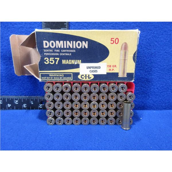 Collector Brass/Box - 357 Magnum Dominion Unprimed