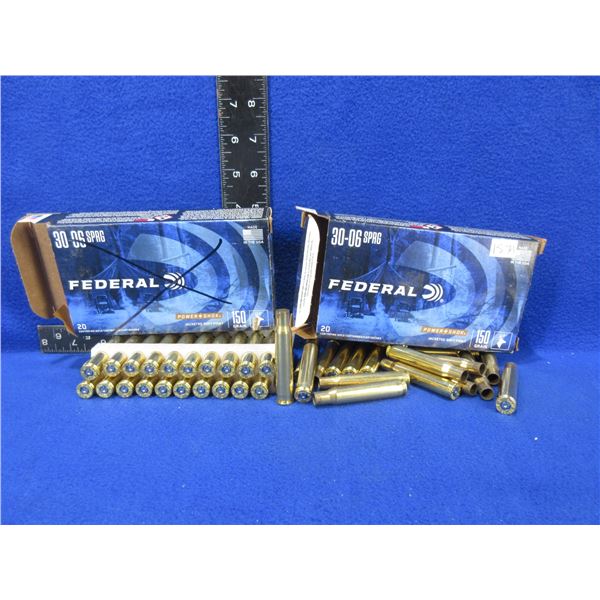 Brass Only - 30-06 Sprg Federal Unprimed - 2 Boxes of 20