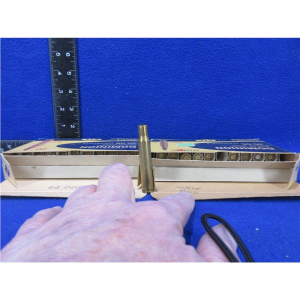 Brass Only - 30-06 Sprg Dominion Unprimed - 2 Boxes of 20