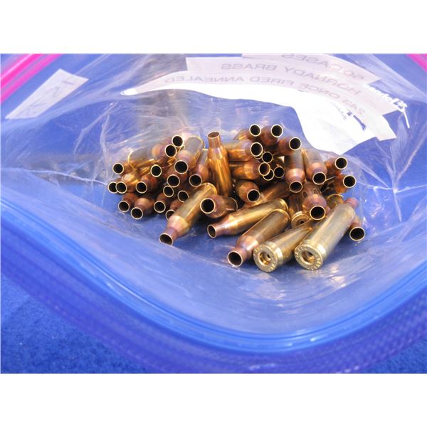 Brass Only - 243 Hornady Once Fired Annealed Unprimed