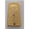 Image 1 : Lyndon Johnson Danbury Mint Presidential 24k GP Bronze Ingot