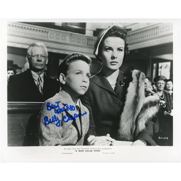 A Man Called Peter Billy Chapin signed movie photo