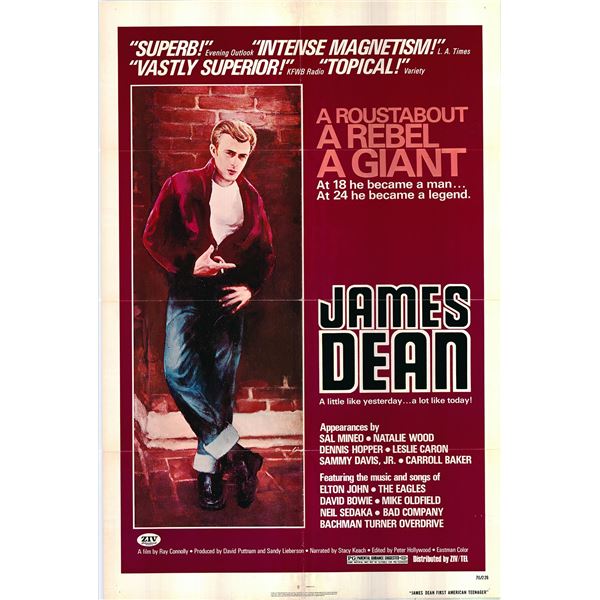 James Dean: The First American Teenager Original 1976 Vintage One Sheet Poster