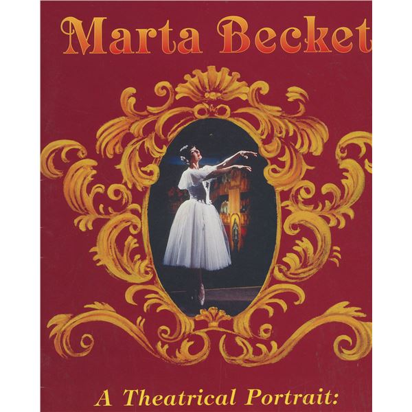 Marta Becket signed theatrical potrait