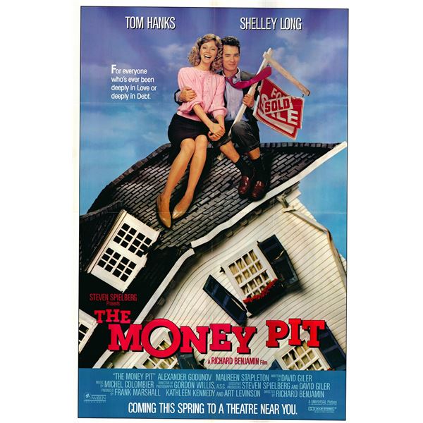The Money Pit Original 1985 Vintage Advance One Sheet Poster