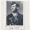 Image 1 : German Luftwaffe ace Hugo Broch signed photo