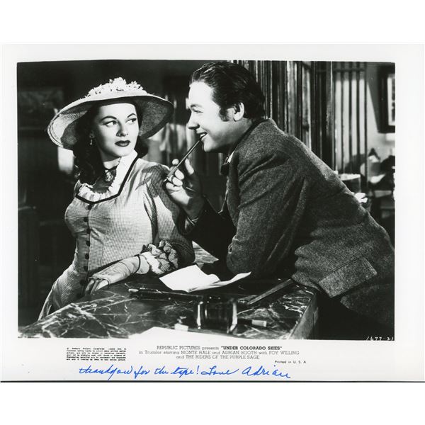 Adrian Booth signed photo