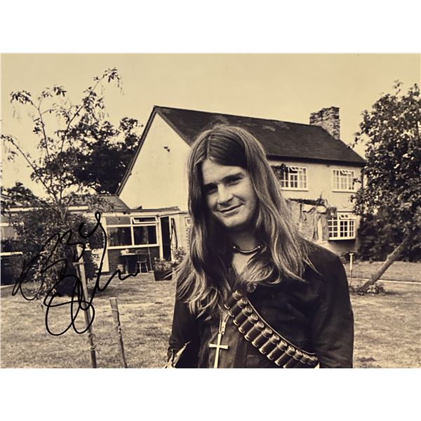 Ozzy Osbourne signed photo. 8x10 inches