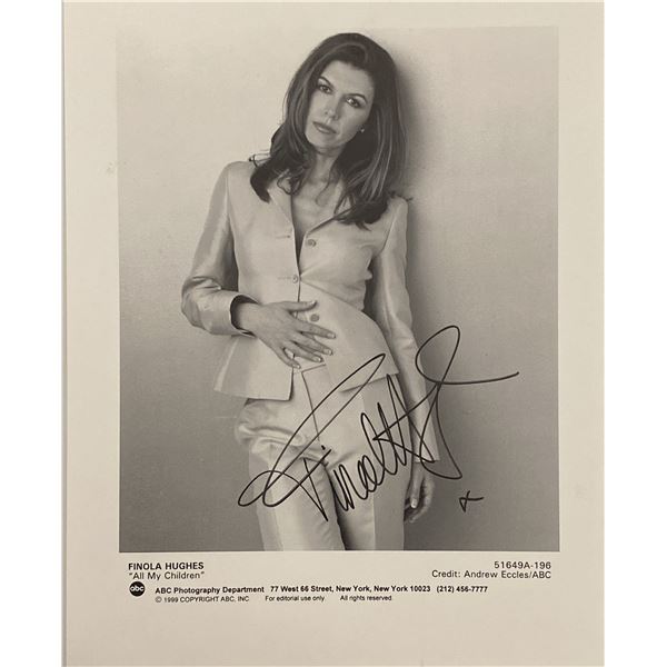 All My Children Finola Hughes signed photo