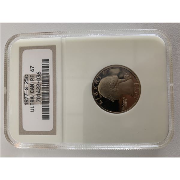 1977-S 25C Ultra CAM PF 67
