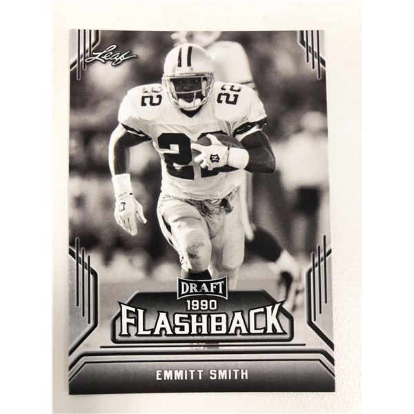 2019 Leaf Draft 1990 Flashback #6 Emmitt Smith Dallas Cowboys Football Card