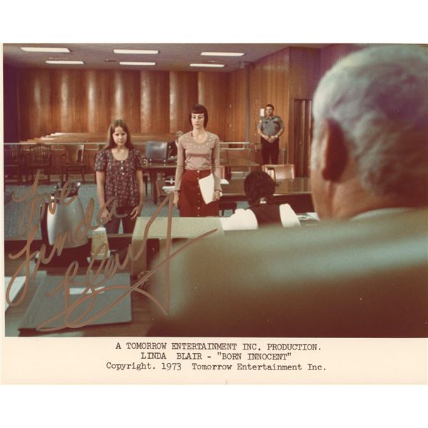 Born Innocent Linda Blair signed movie photo