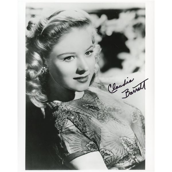 Claudia Barrett signed photo