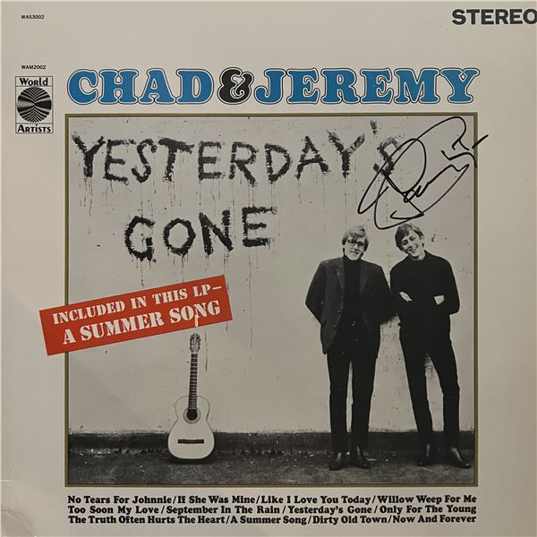 Chad & Jeremy Yesterday's Gone signed album