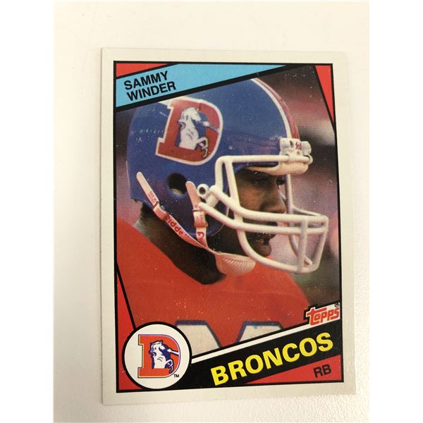 1984 Topps Sammy Winder Denver Broncos #71 Football Card