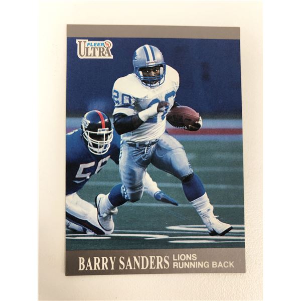 Barry Sanders 1991 Fleer Ultra #169 - Detroit Lions Football Card
