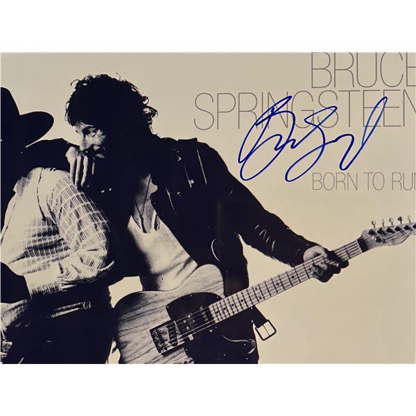 Bruce Springsteen Born to Run signed photo. 8x10 inches