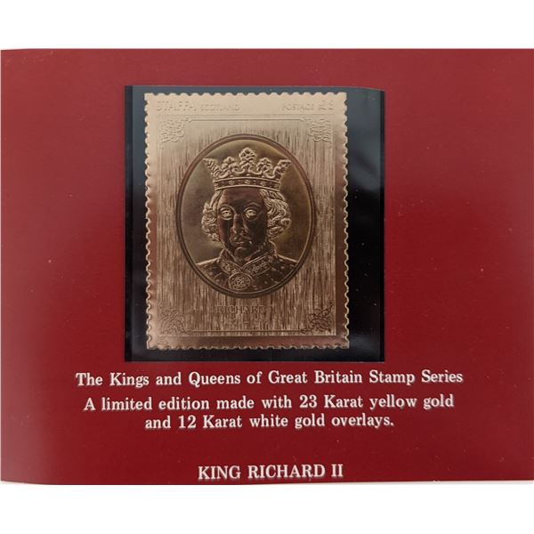 The Kings and Queens of Great Britain Stamp Series - King Richard II