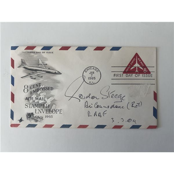 RAAF Gordon Steege signed first day cover