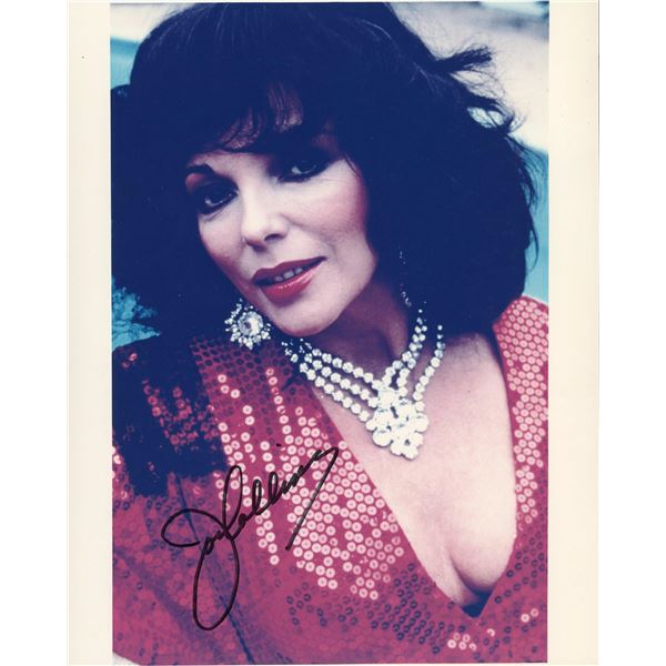 Joan Collins signed photo