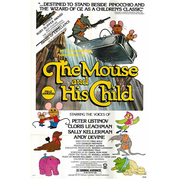 The Mouse and his Child Original 1977 Vintage One Sheet Poster