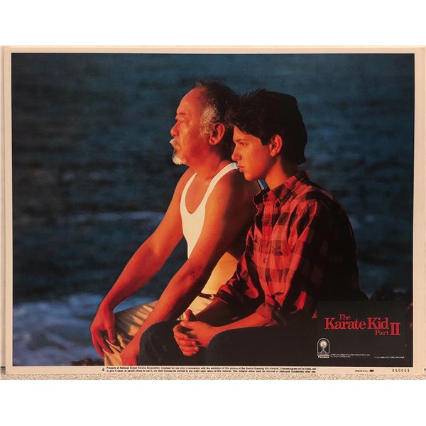 The Karate Kid Part II original 1986 vintage lobby card