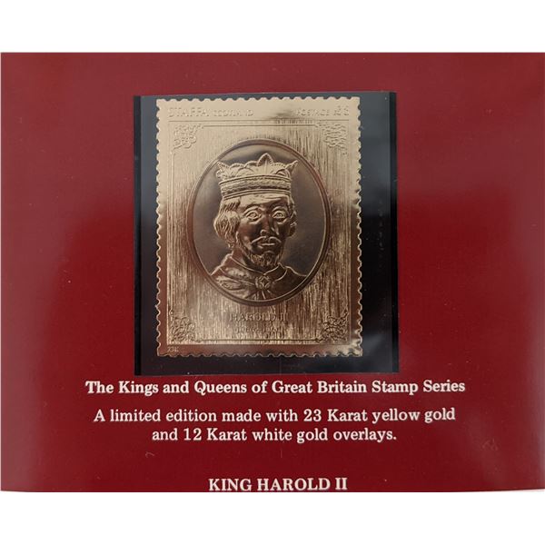 The Kings and Queens of Great Britain Stamp Series - King Harold II