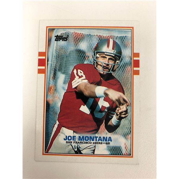 1989 Topps Joe Montana #12 Football Card