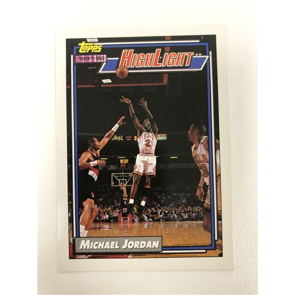 1991-92 Topps #3 Michael Jordan basketball card