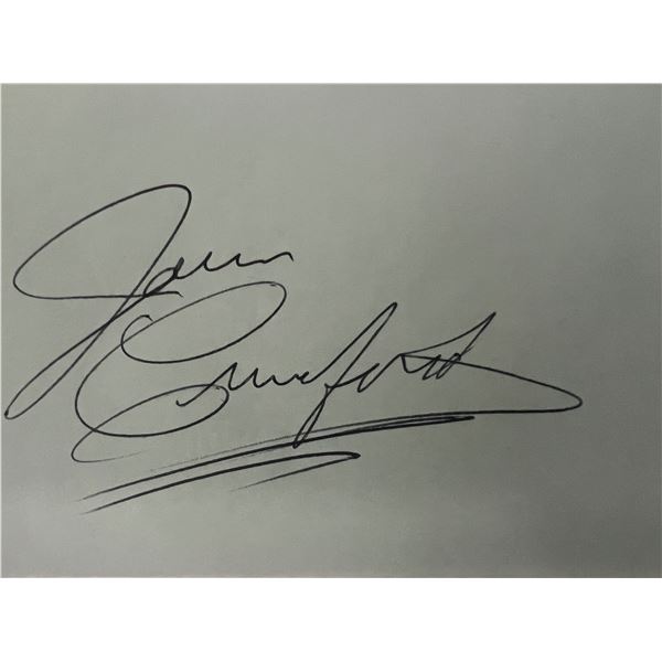 Joan Crawford original signature