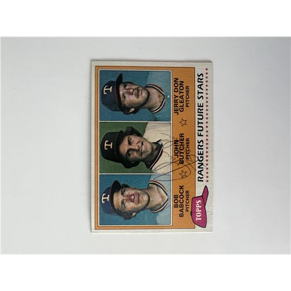 Minnesota Twins John Butcher  signed trading card