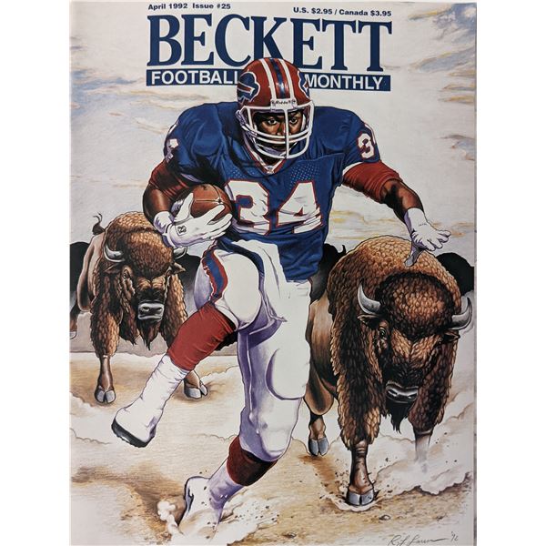 Beckett Football Card Monthly Magazine April 1992 Issue #25
