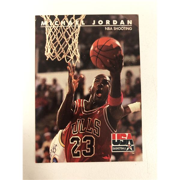 1992 Skybox USA Basketball NBA Shooting Michael Jordan Card #44